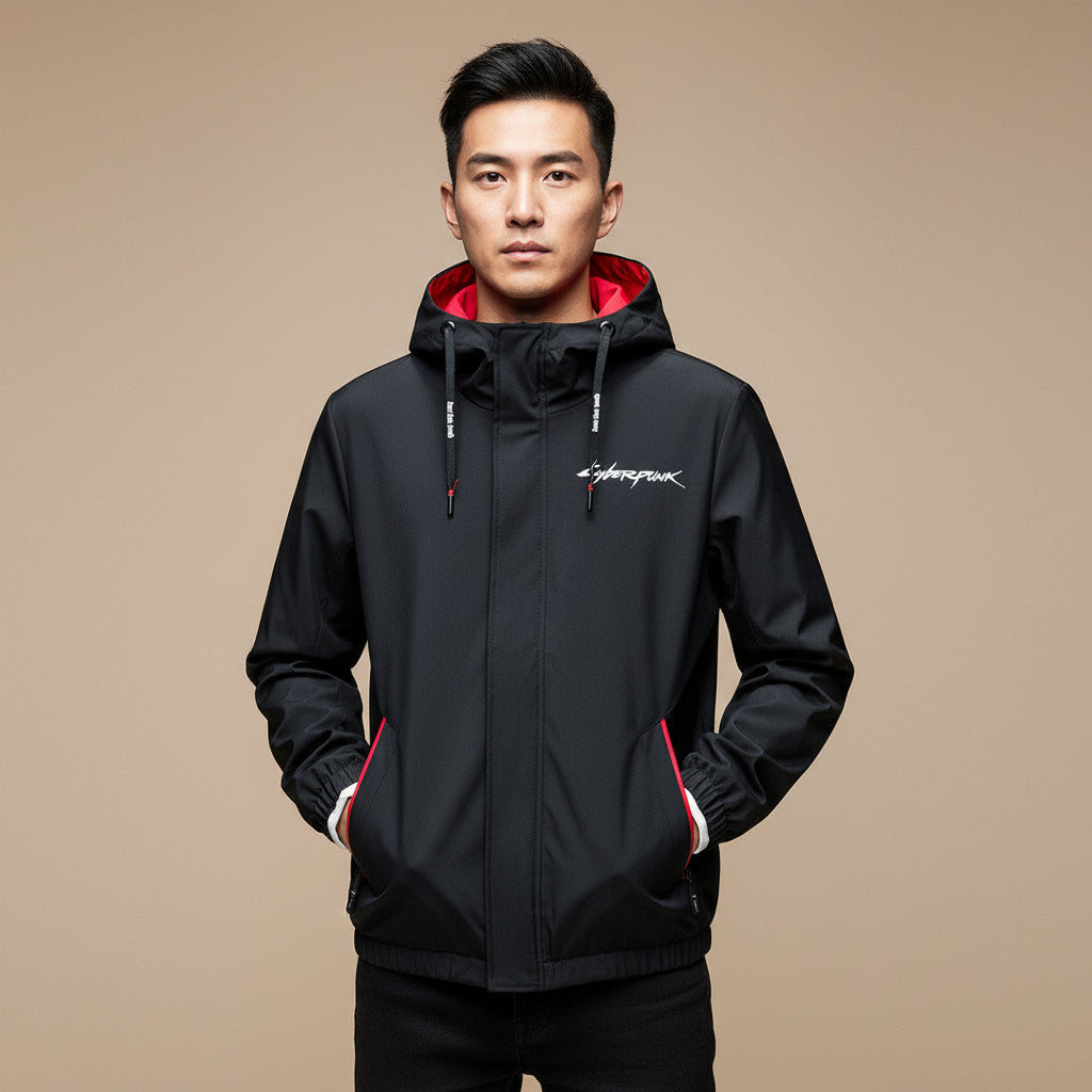 Casual hooded hoodie jacket