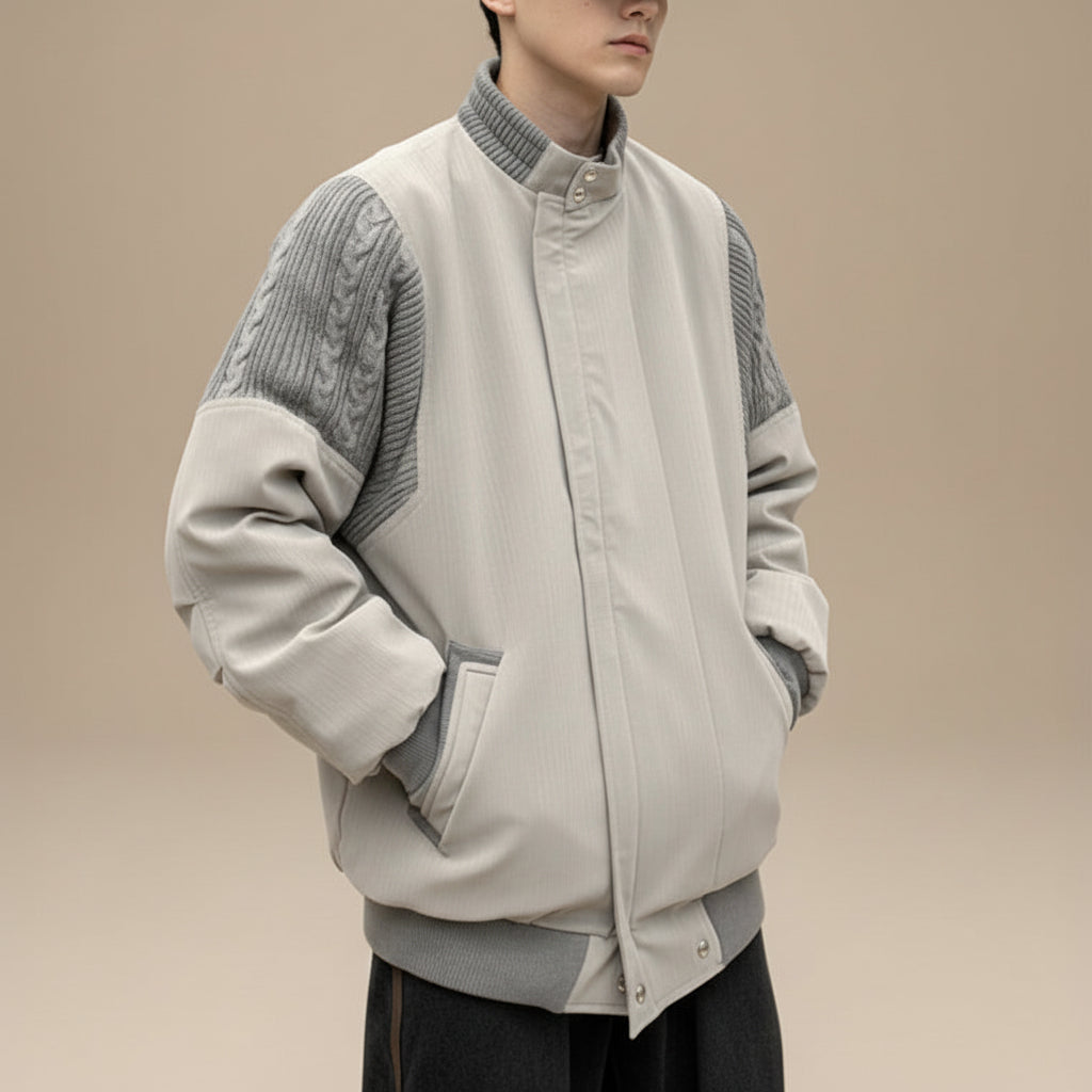 American Pilot Jacket Boys Retro Loose Baseball Uniform Coat