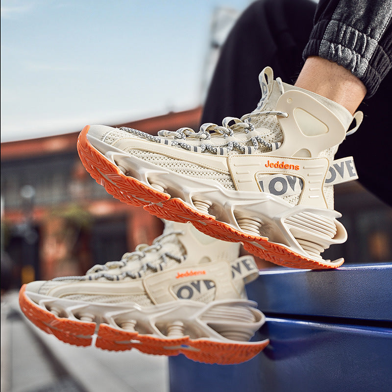 High-top Thick-soled Increase Men's Trendy Basketball Sneakers