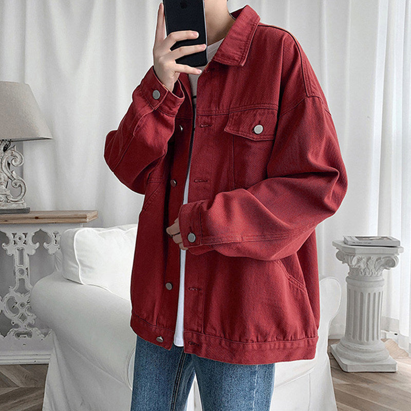Denim Jacket Men's Casual Jacket Korean Style Trend All-match