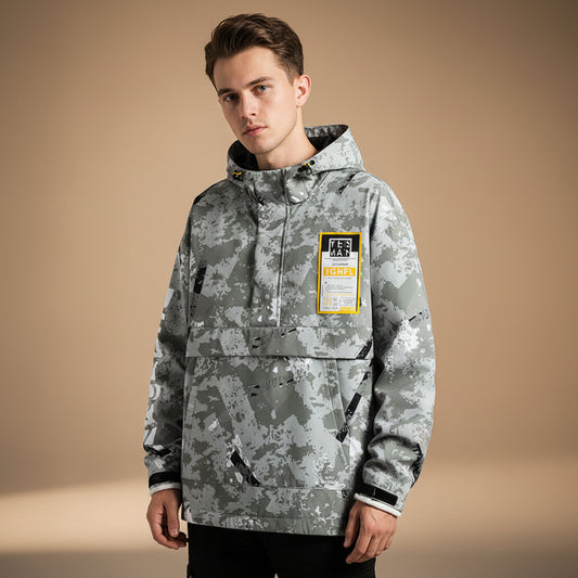 Hooded Plus Size Zipper Travel Yellow Regular Jacket