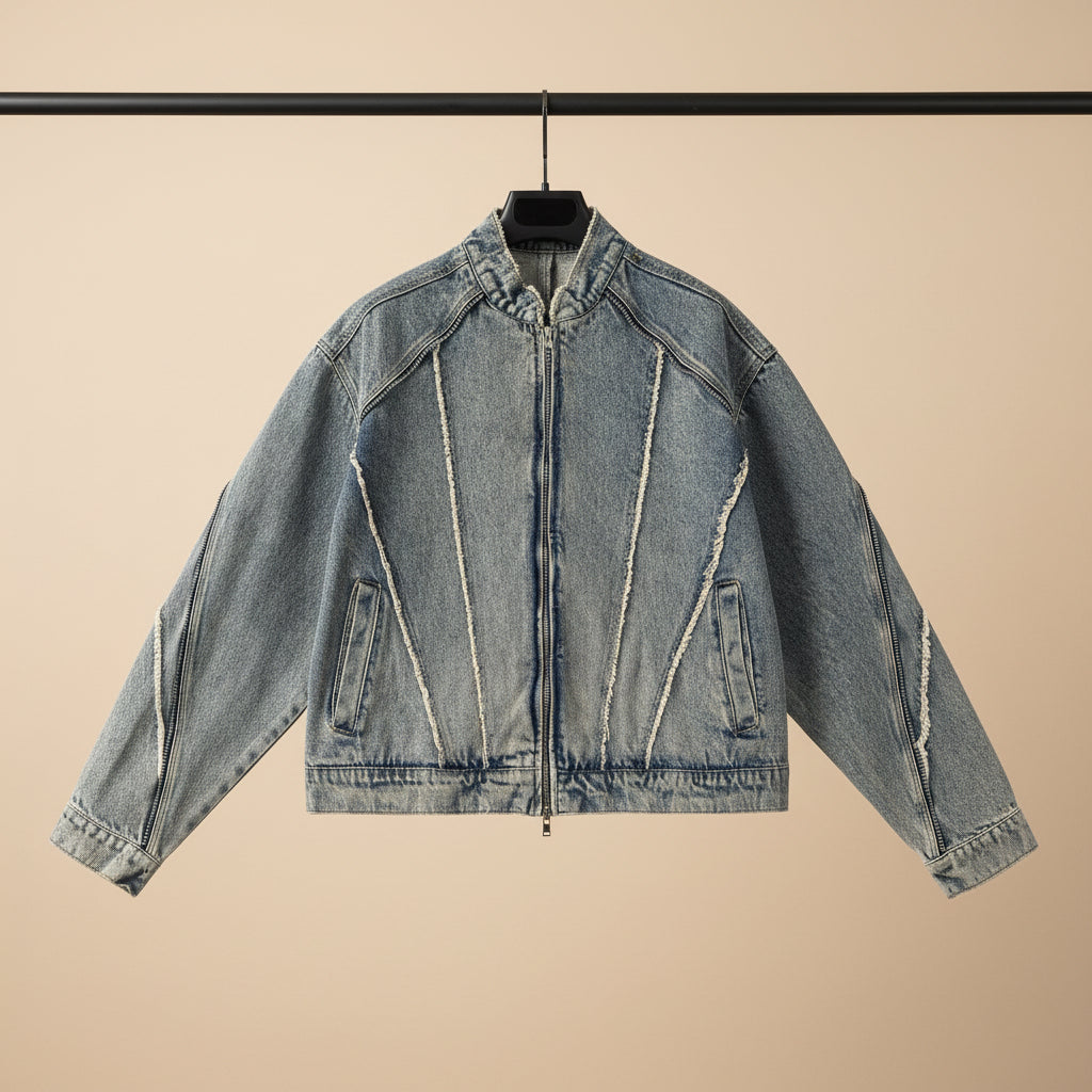 Vintage Cropped Denim Jacket