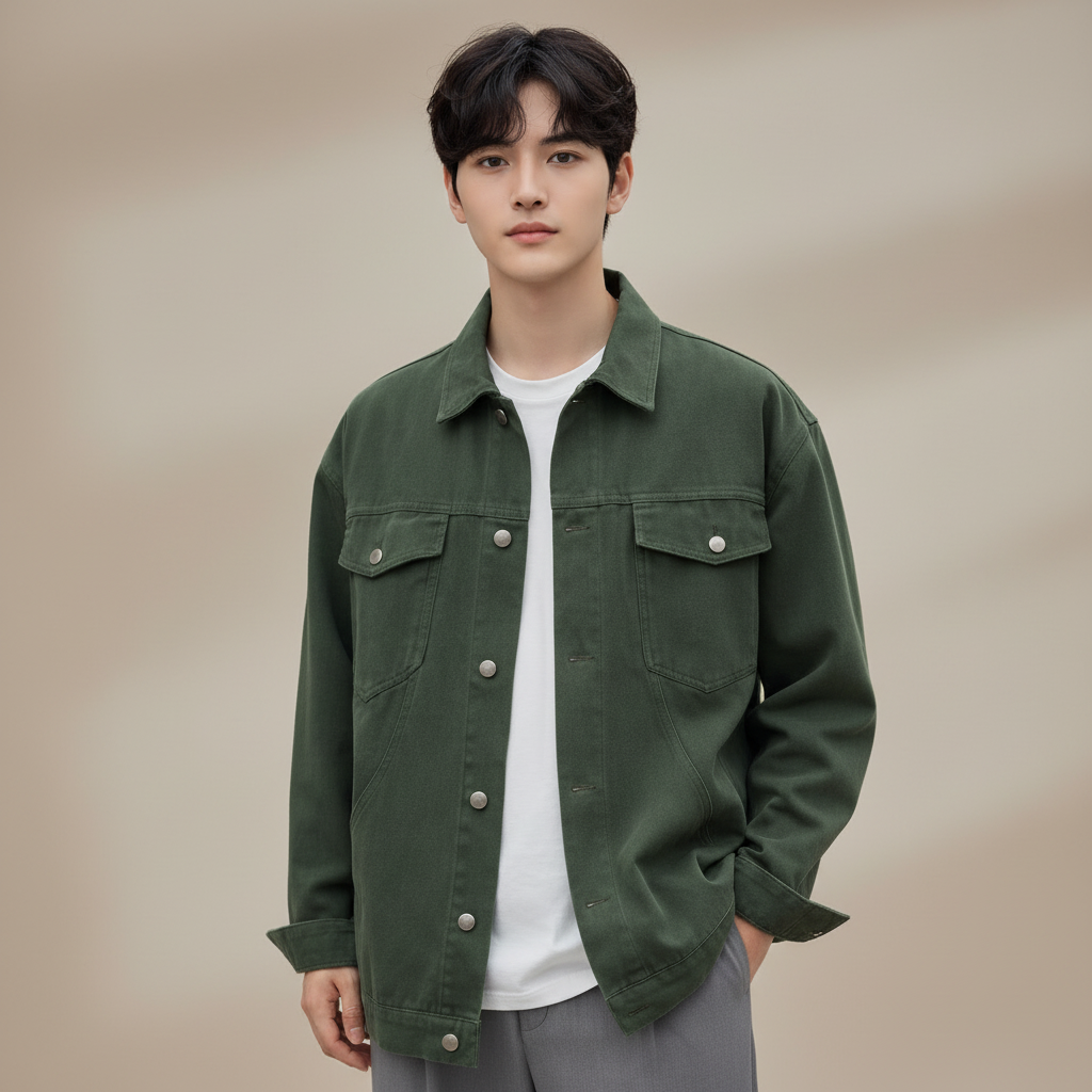 Denim Jacket Men's Casual Jacket Korean Style Trend All-match